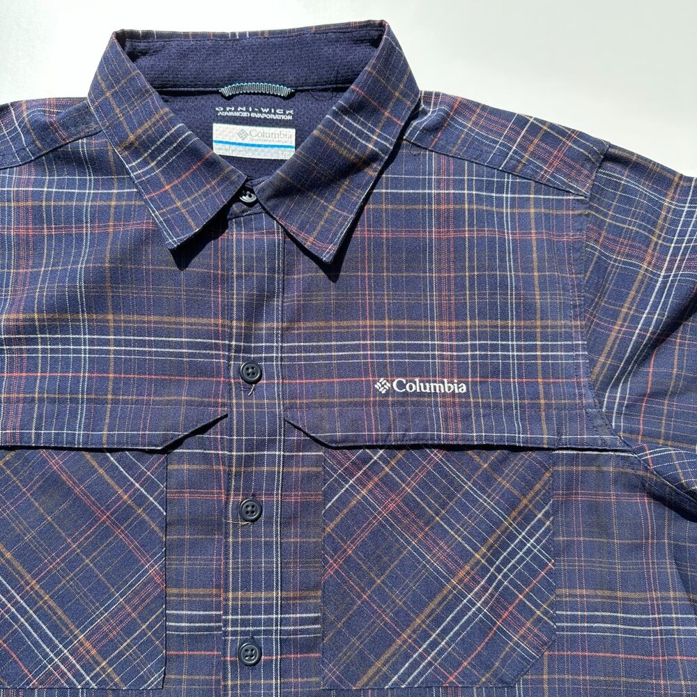 Columbia Omni Wick Plaid Button Down - Size Small
